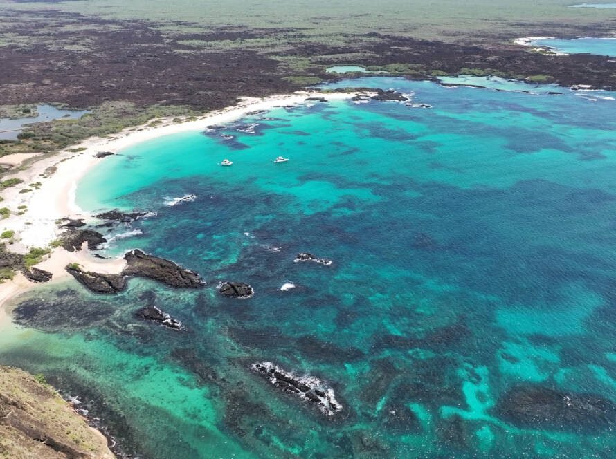 Cerro Brujo está ubicado al norte de Puerto Baquerizo Moreno, este sitio forma parte de la Zona Volcánica y se distingue por la presencia de pequeños conos visibles en su interior
