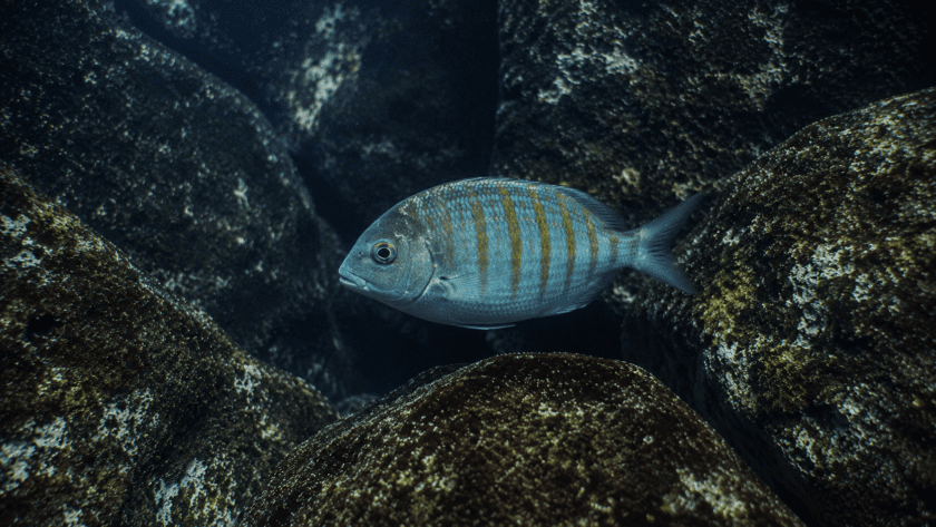 Salema (Sarpa salpa) en Galápagos