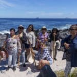 Guardianas azules visitando Isla Lobos en el taller de educación ambiental y conservación marina